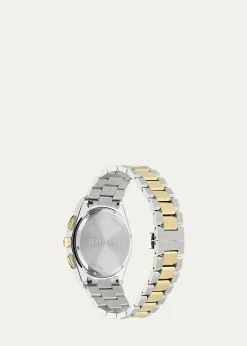 FerragamoVega Upper East Chrono Two-Tone Bracelet Watch, 42mm