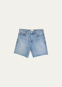 FRAMEMen's Baggy Jean Cutoff Shorts