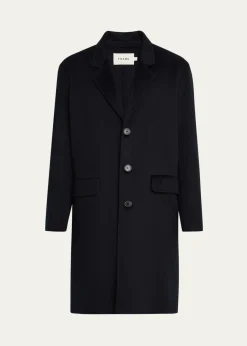 FRAMEMen's Double-Face Wool Overcoat