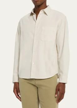 FRAMEMen's Cotton Modern-Fit Button-Down Shirt