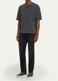 FRAMEMen's Pique Relaxed-Fit Pocket T-Shirt