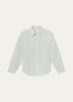 FRAMEMen's Striped Tencel-Blend Button-Down Shirt