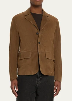 FRAMEMen's Suede Blazer