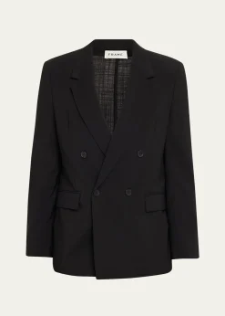 FRAMEMen's Tropical Wool Double-Breasted Blazer