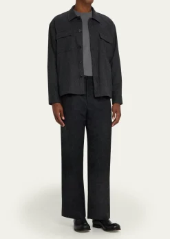 FRAMEMen's Wool-Blend Two-Pocket Overshirt