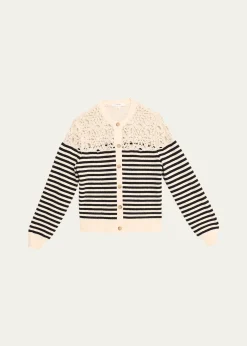 FRAMEThe Coastal Stripe Cardigan