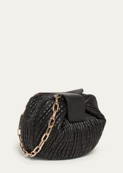 Gabriela HearstDemi Ruched Leather Clutch Bag