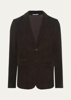 Gabriela HearstMen's Irving Cashmere Corduroy Single-Breasted Jacket