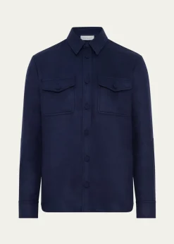 Gabriela HearstMen's Lucas Silk Overshirt