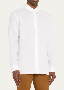 Gabriela HearstMen's Nicolas Linen Sport Shirt