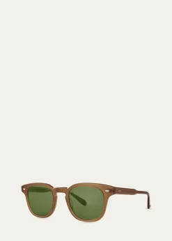 Garrett LeightMen's Sherwood Sun Acetate Square Sunglasses