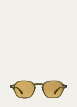 Garrett LeightMen's Temescal Acetate Square Sunglasses