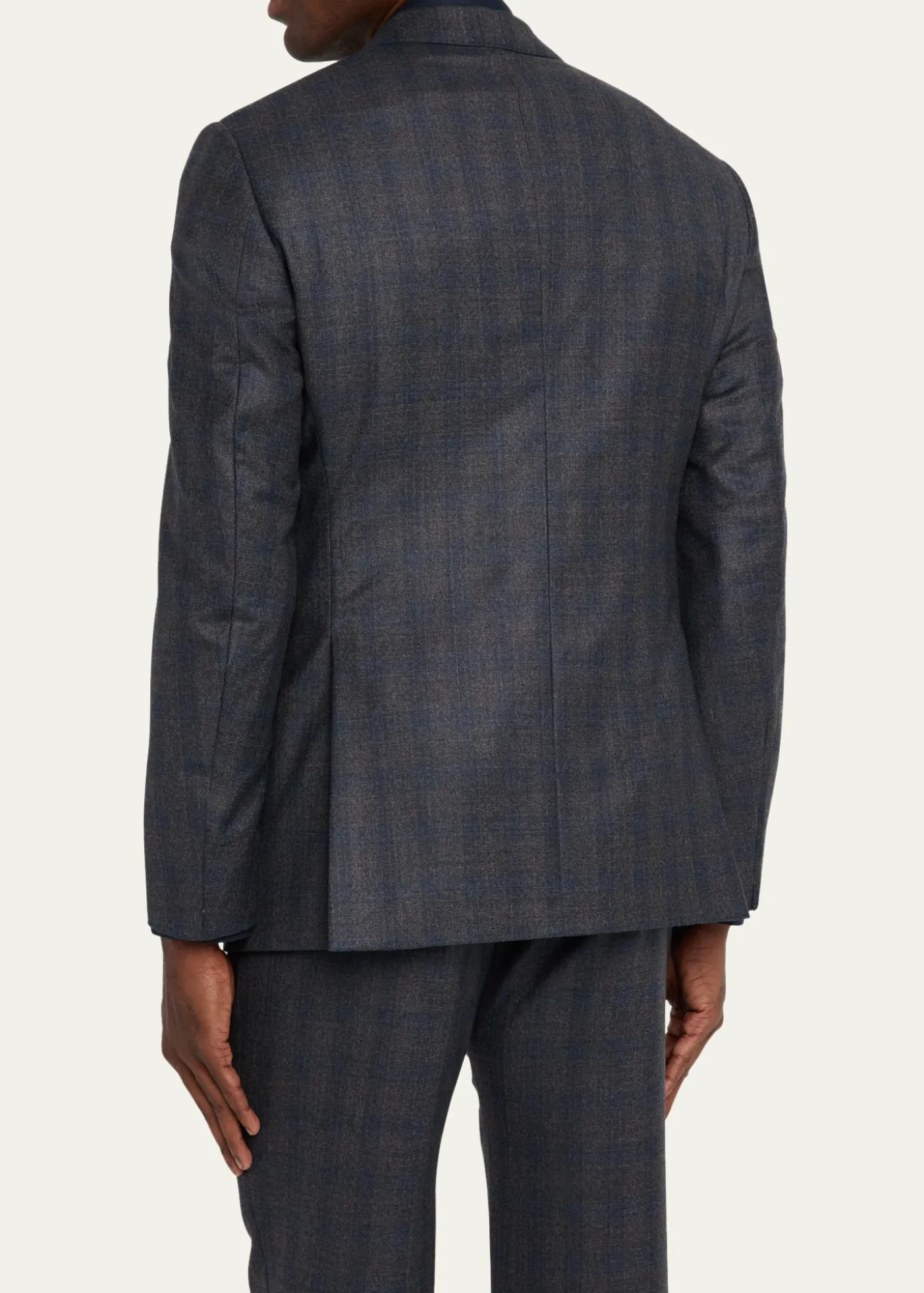 Giorgio ArmaniMen's Blurred Plaid G Line Two-Piece Suit
