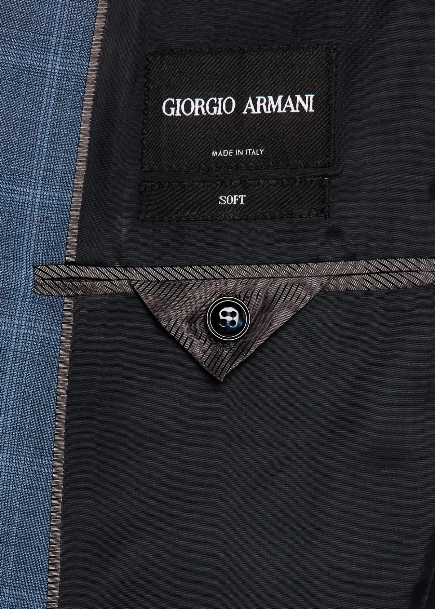 Giorgio ArmaniMen's Blurred Windowpane 240G Suit