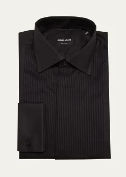 Giorgio ArmaniMen's Formal Bib Dress Shirt