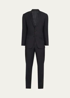 Giorgio ArmaniMen's Pinpoint Twill Suit