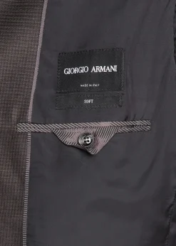 Giorgio ArmaniMen's Soft Line Micro-Check Two-Piece Suit