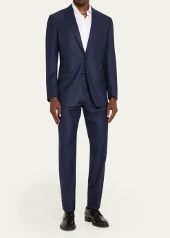 Giorgio ArmaniMen's Soft Line Textured Wool Two-Piece Suit