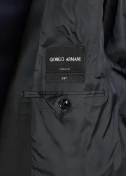 Giorgio ArmaniMen's Soft Woven Satin-Trim Single-Breasted Suit