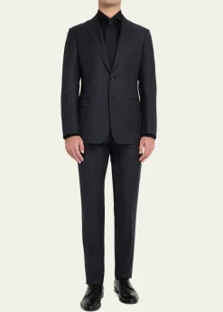 Giorgio ArmaniMen's Tonal Micro Pinstripe Two-Piece Suit