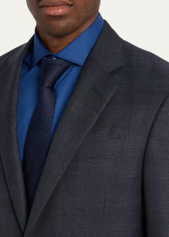 Giorgio ArmaniMen's Tonal Check Single-Breasted Suit