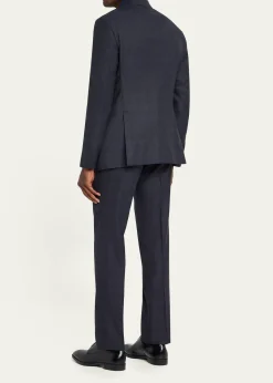 Giorgio ArmaniMen's Tonal Check Single-Breasted Suit