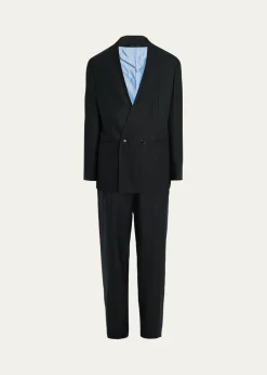 Giorgio ArmaniMen's Upton Double-Breasted Suit