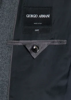 Giorgio ArmaniMen's Wool Micro-Houndstooth Two-Piece Suit