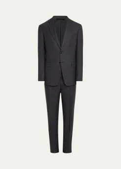 Giorgio ArmaniMne's Basic Wool Two-Piece Suit