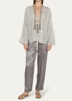 Giorgio ArmaniBeaded Tassel Statement Necklace