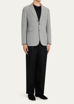 Giorgio ArmaniMen's Birdseye Cashmere Single-Breasted Blazer