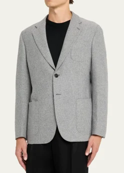 Giorgio ArmaniMen's Birdseye Cashmere Single-Breasted Blazer