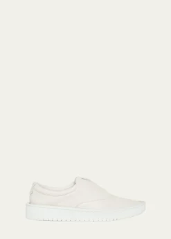Giorgio ArmaniMen's Deerskin Slip-On Sneakers