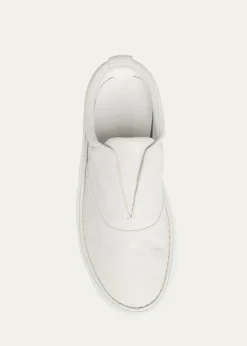 Giorgio ArmaniMen's Deerskin Slip-On Sneakers