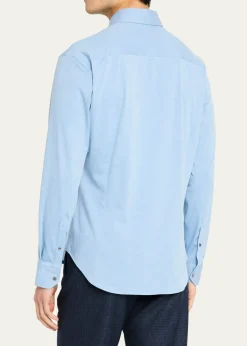 Giorgio ArmaniMen's Flex Tortona Cotton Jersey Sport Shirt