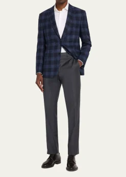 Giorgio ArmaniMen's Glen Plaid Single-Breasted Sport Coat