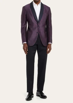 Giorgio ArmaniMen's Jacquard Shawl Blazer