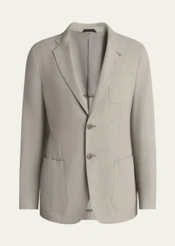 Giorgio ArmaniMen's Linen Upton Jacket