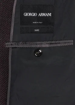 Giorgio ArmaniMen's Micro Grid Textured Blend Sport Coat