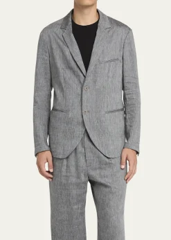 Giorgio ArmaniMen's One Shot Linen-Wool Sport Coat