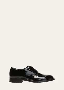 Giorgio ArmaniMen's Patent Leather Derby Shoes