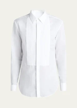 Giorgio ArmaniMen's Pleated Bib Tuxedo Shirt