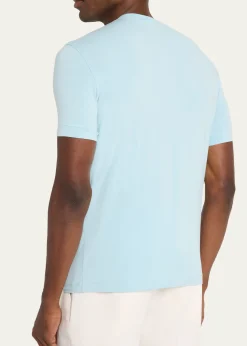 Giorgio ArmaniMen's Short-Sleeved Cotton Jersey T-Shirt