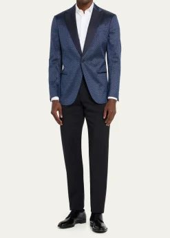 Giorgio ArmaniMen's Silk Jacquard Blazer
