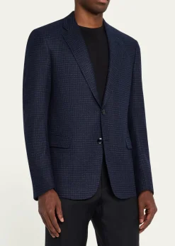 Giorgio ArmaniMen's Soft Line Check Single-Breasted Sport Coat