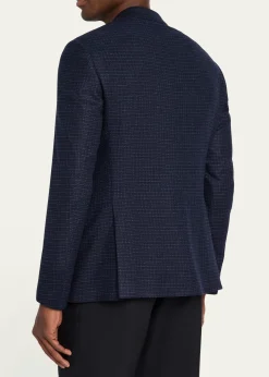 Giorgio ArmaniMen's Soft Line Check Single-Breasted Sport Coat