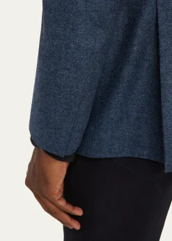 Giorgio ArmaniMen's Soft Line Chevron Single-Breasted Sport Coat