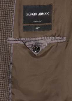 Giorgio ArmaniMen's Soft Line Houndstooth Single-Breasted Sport Coat