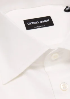Giorgio ArmaniMen's Solid Cotton Dress Shirt