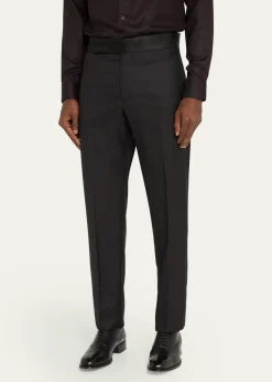 Giorgio ArmaniMen's Solid Formal Tuxedo Pants
